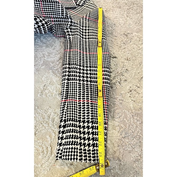 Talbots Wool Blend Black White Houndstooth Jacket Sz 10 - Picture 13 of 13